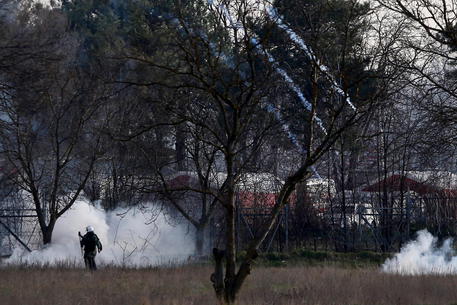 Tensione al confine, in Kastanies, Evros © EPA