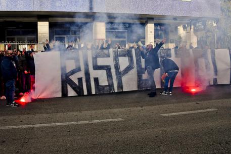 Un momento di una contestazione a Napoli in una foto d'archivio © 