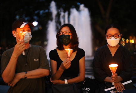Attivisti al Victoria Park, Hong Kong © ANSA