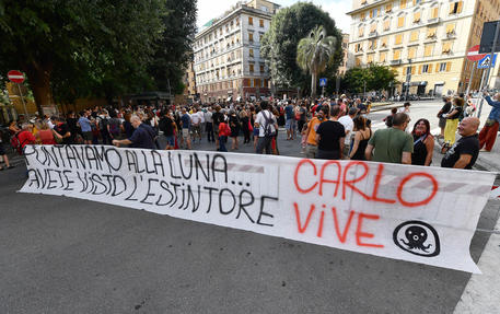 Manifestazione in piazza Alimonda, a Genova © ANSA