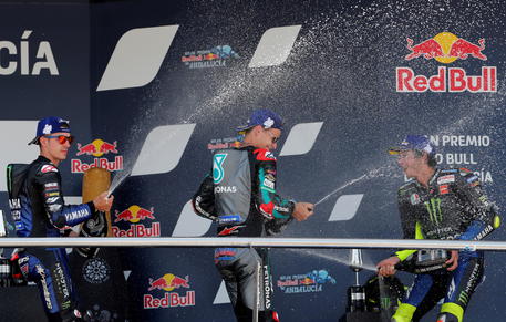 Moto, Gp di Andalusia: vince Quartararo e Rossi terzo © EPA