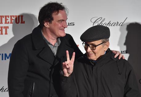 Il regista Quentin Tarantino e il compositore Ennio Morricone © 