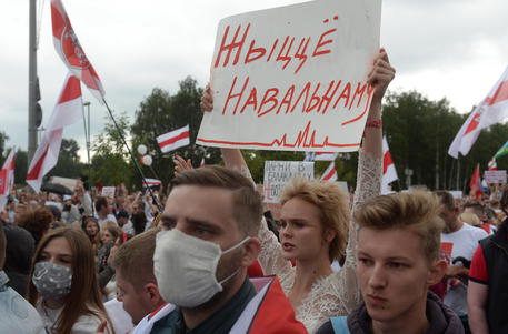 Le proteste a Minsk © EPA