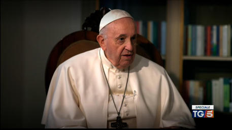Intervista di Papa Francesco al TG5 © ANSA