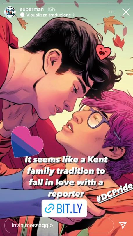 'Dc Comics annuncia, nuovo Superman dei fumetti bisessuale' (foto Instagram) © ANSA
