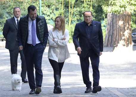 Berlusconi, Salvini e Meloni in una foto di archivio © ANSA