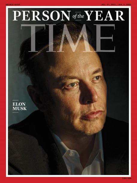 L'edizione del Time con Elon Musk Persona dell'anno © ANSA