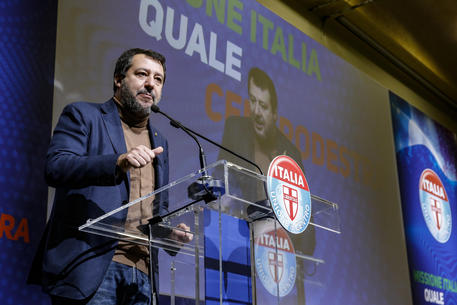 Matteo Salvini all'assemblea dell'Udc © ANSA