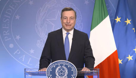 Il videomessaggio di Draghi, ANSA/TWITTER PALAZZO CHIGI © ANSA