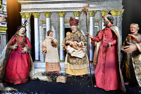 Natale, presepi del barocco genovese in mostra © ANSA