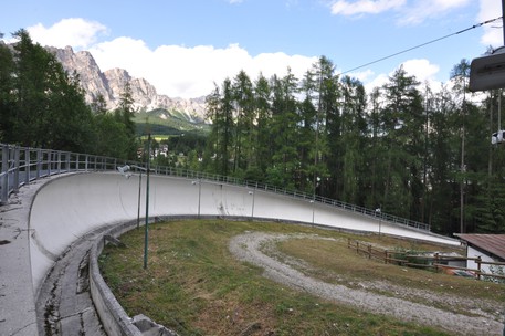 La pista di bob 'Eugenio Monti' a Cortina © Ansa