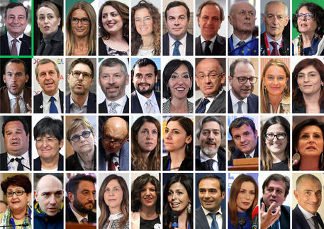 19 donne e 20 uomini, completata la squadra di Draghi © ANSA