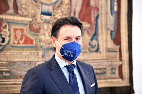 Giuseppe Conte all'Università di Firenze © EPA