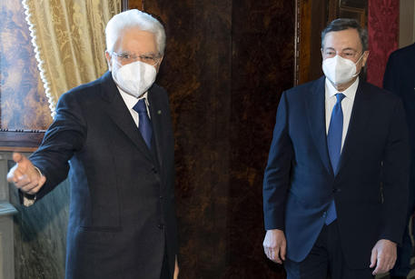 Mario Draghi e Sergio Mattarella © ANSA