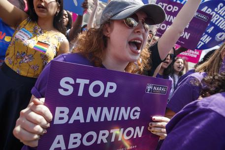 Protesta a Washington contro le leggi anti-aborto (foto di archivio) © ANSA 