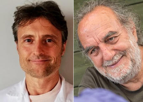 A sinistra il dottor Paolo Oneda, a destra il 'santone' Vincenzo Paolo Bendinelli © ANSA