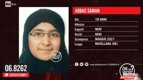 Saman Habbas, 18enne pachistana scomparsa da un mese © ANSA