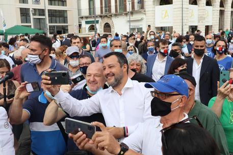 Matteo Salvini in una foto tratta dal suo profilo Facebook, © ANSA