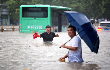 Inondazioni nell'Henan © ANSA