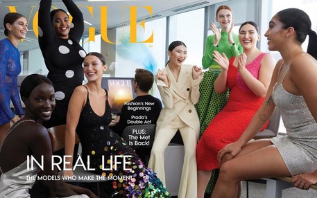 Vogue Usa: in alto con abito verde Ariel Nicholson, la prima modella transgender sulla cover (ANSA)