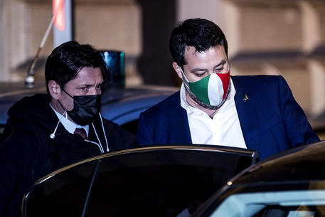 Matteo Salvini in una recete immagine © ANSA