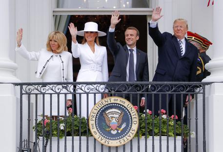 French President Macron visits USA © ANSA