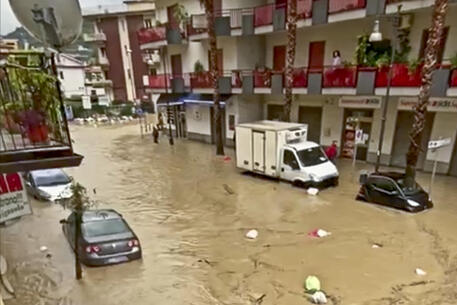 Maltempo: bomba d'acqua in Cilento, danni e strade allagate © ANSA