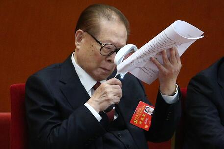 L'ex leader cinese Jiang Zemin © ANSA 