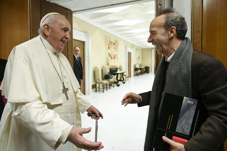 Il Papa incontra Roberto Benigni © ANSA