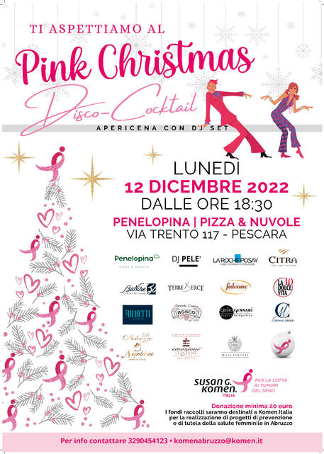KOMEN abruzzo pink christmas, raccolta fondi © ANSA