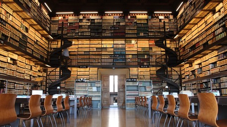 La biblioteca de L'École française de Rome © ANSA
