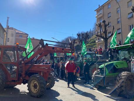 Manifestazione agricoltori a Rossiglione © ANSA
