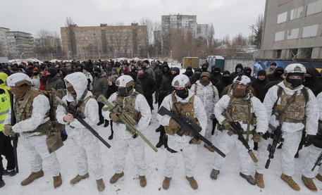 Addestramento militare a Kiev © EPA