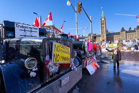 Truckers protest in Ottawa © EPA