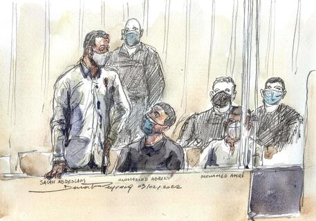 Francia: Abdeslam interrogato al processo per attentati di Parigi © AFP