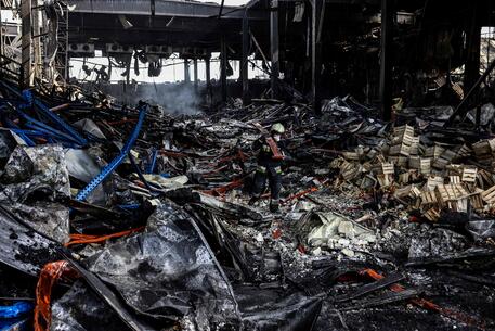 Notte di bombe a Kiev © AFP