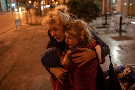 Famiglie in fuga da Odessa © AFP