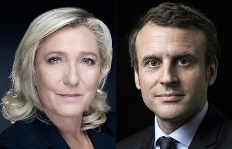 Marine Le Pen e Emmanuel Macron © AFP