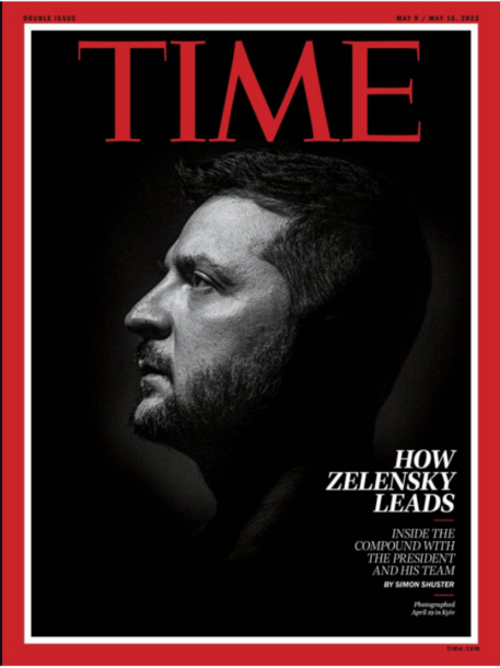 Zelensky sulla copertina del Time © Ansa