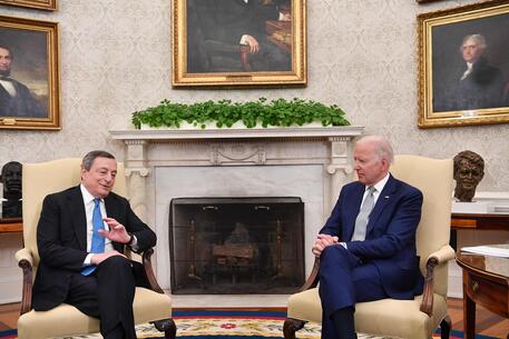 Draghi alla Casa Bianca per l'incontro con Biden © AFP