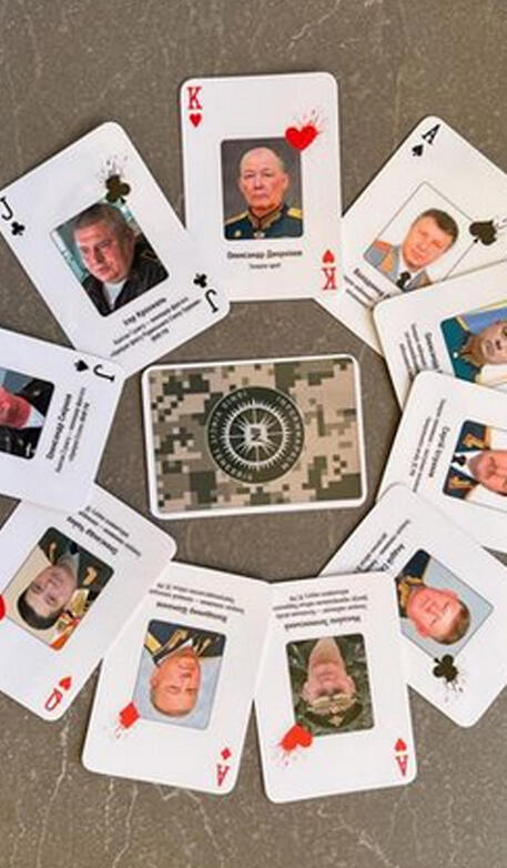 Kiev,create le carte da gioco con i generali russi ricercati © ANSA