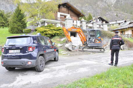 La casa della famiglia del ministro Cartabia dove è morto un operaio a Ollomont Aosta ANSA/Thierry Pronesti © Ansa