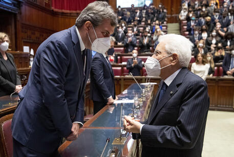 Mario Calabresi e il presidente Mattarella © ANSA