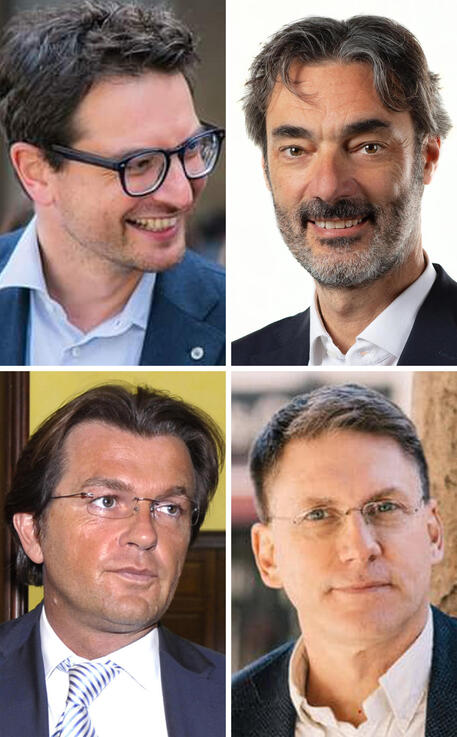 Michele Guerra, Priamo Bocchi. Seconda fila da sinistra: Pietro Vignali, Dario Costi. © ANSA