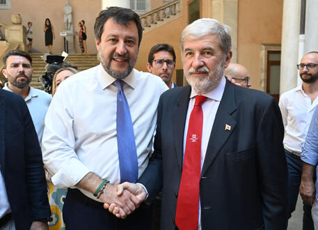 Salvini a Genova con Bucci © ANSA