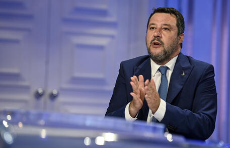 Matteo Salvini a Porta a Porta (archivio) © ANSA