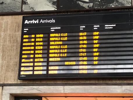 Treno Av: a Firenze persone in attesa, ritardi di 90 minuti © ANSA