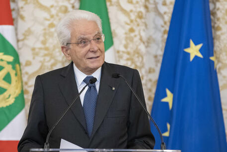 Il presidente Mattarella durante la cerimonia © Ufficio Stampa Presidenza della