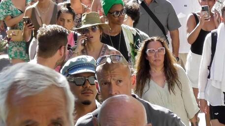 Jennifer Lopez è arrivata a Capri © ANSA