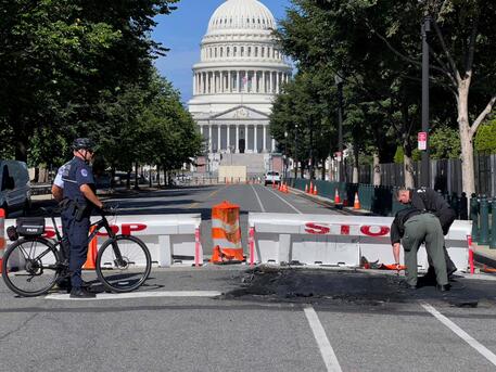 La scena del fatto a Capitol Hill © AFP